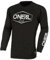 O'NEAL Element Youth Cotton Jersey Hexx V.22 I MX Shirt, Enduro Shirt I Kinder Sportshirt Jungen Langarm I Ergonomisch, atmungsaktiv I Gepolsteter Ellbogenschutz | Schwarz Weiß | Größe S