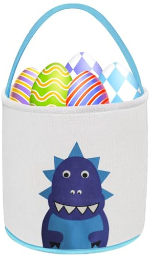 Easter Gifts Baskets for Kids, Dinosaur Easter Basket for Egg Hunting