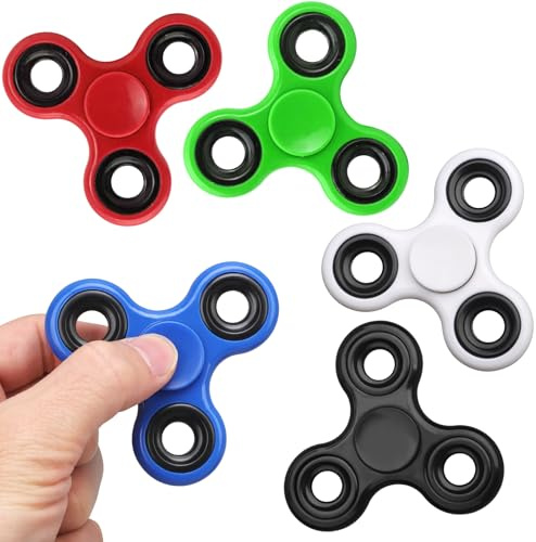 Dilabnda 5er-Pack Fidget Spinner Spielzeug für Kinder Erwachsene, Sensorische Fidget Toys Weihnachten Set Spielzeug Zappeln Hand Spinner Finger Tri-Spinner Toy, Geschenke für Reduziert Angstzustände