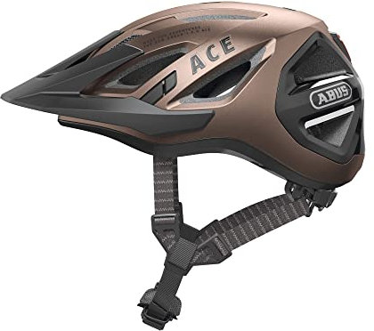 ABUS Casco urbano Urban-I 3.0 ACE - casco de ciclismo deportivo con luz LED trasera, visera prolongada y cierre magnético - para hombre y mujer