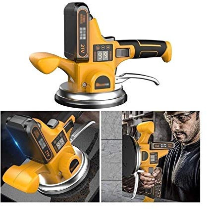 Martello Vibrante per Piastrelle di livellamento Intelligente Elettrico Ricaricabile Adsorbimento Automatico della Macchina di livellamento per piastrellista Massimo 400 kg (Colore : 2 batte
