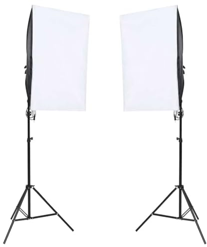 vidaXL Professionell studiobelysning 2 st 40x60 cm, studioljus, studio belysning, kamerabelysning, ljusset, kamera belysning, fotobelysning