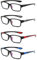 CAMKIDS Lesebrille Herren 4 Pack Ultra leichte TR90 Sport Style Lesebrille für Herren und Damen+3.0