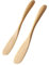 CRILSTYLEO 2 Piezas cuchillo de crema esparcidor de pastelería raspadores para hornear esparcidor de crema para sándwich esparcidor de mermelada cuchillo de mantequilla de madera Bambú