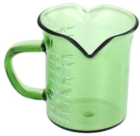 Didiseaon Tazza Da Caffè in Vetro Tazzina Da Caffè in Vetro Tazza Per Bevande Misurino Per Uso Domestico Contenitore Per Latte