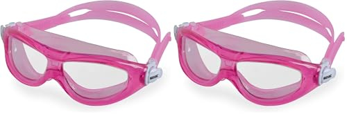 SEAC Matt, Flexible Schwimmmasken-Brille für Kinder (3-6 Jahren), ideal für Schwimmbad und Freiwasser, rosa LT, Standard (Packung mit 2)