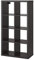 IKEA KALLAX Regal Schwarz-Braun (77x39x147cm) 8 Einlegeböden