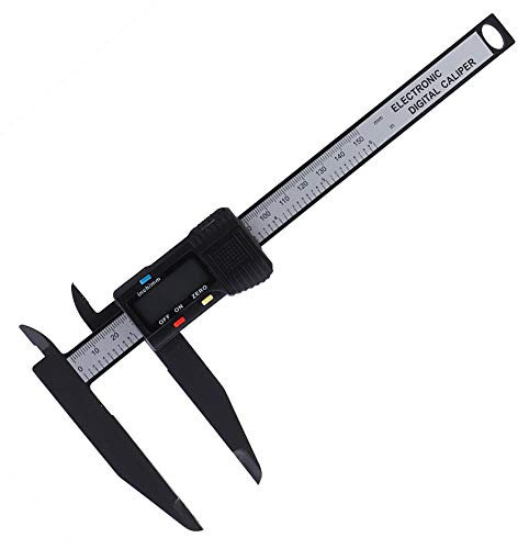 Digital Vernier Caliper, High Performance 150mm/300mm Carbon Fiber Practical Light Weight Measuring Tool, Electronic Ruler, Easy Operation Homes Farms 150MM Long-jaw Carbon Caliper