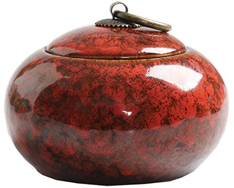 Mini réservoir funéraire de Cendres d'animaux de Compagnie, Petits Humains, Souvenirs en céramique Faits à la Main, Enterrement à la Maison ou au cimetière, Chiens, Chats (D)