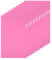 PATIKIL Lot de 50 Pochettes en Plastique Transparent pour dossiers A4, Dossiers en Forme de L pour Bureau, Rose