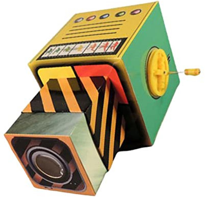 BESTonZON 1 Jeu Projecteur Bricolage Téléphone Projecteur Intelligent Éducatif Enfant Robot Jouets De Bricolage Modèles De Projecteur Fait à La Main Papier