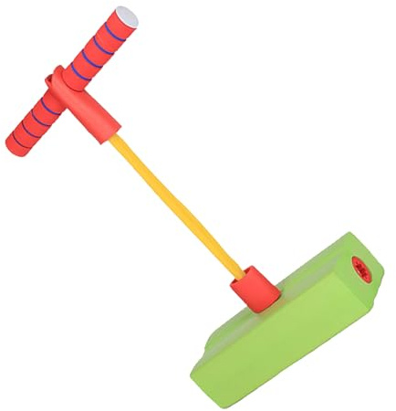 Alomejor Foam Pogo Stick, Kids Pogo Jumper Safe Balance Training, Easy Grip Jumping Toy with Fun Sounds for Children, Outdoor and Indoor Play 1 Pc (Green)