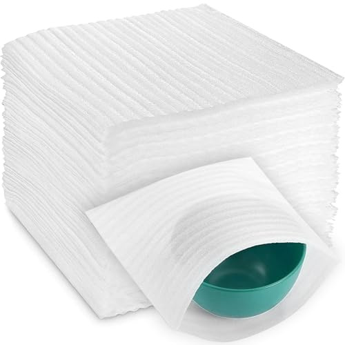 ZUPAPJO 100 Piezas Envoltura de Espuma, Bolsas de Espuma Mudanza 30x30cm