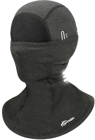 toptrek Balaclava vinter, vindtät varm stormmask, balaclava för utomhussport cykling snowboard skidåkning motorcykel, andningsbar skidmask för män och kvinnor, mörkgrå