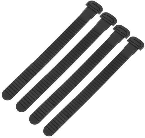 BIUDECO Lot de 4 Sangles Remplaçables pour Chaussures de Patins à roulettes et Hockey sur Glace, Sangle T Réglable en Matériau Solide, Accessoires Essentiels pour Fixation Style Aléatoire