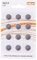 Pack 12x Alkali-Batterien Modell AG13 1,5V Lithium, LR44, A76, GP76A, 357, SR44W, SR44SW, hohe Haltbarkeit