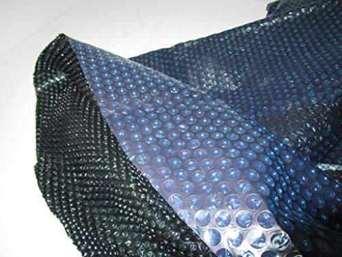 SPIRATO Bâche Solaire pour Piscine rectangulaire Bleu/Noir 732 x 366 cm