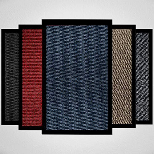 Doormat Dirt Trapper For Indoor & Outdoor Black Grey Washable Barrier Mat Heavy Duty Non - Slip Door Entrance Mat Kitchen Runner Super Absorbent Door Mat Indoor