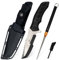 Naifu The Outdoor – couteau de survie 12 cm Drop Point semi‑cranté en acier inox, lame fixe, étui rigide – polyvalent pour bushcraft, randonnée - couteau bushcraft