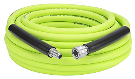 Flexzilla HFZPW426050Q-E 4200 PSI, 50' Pressure Washer Hose, Green, 3/8 in. x 50 ft