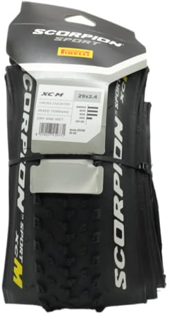 Pirelli Unisex – vuxen Scorpion Sport XC M cykeldäck, svart, 29 x 2,4