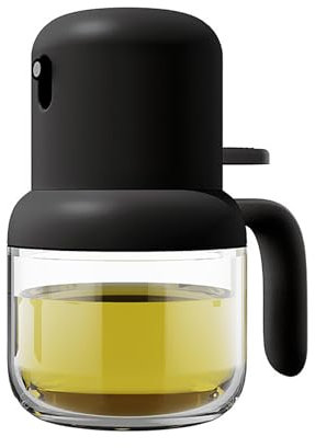 ChioSun 180ml Öl Sprühflasche, Zerstäuber für Speiseöl, Praktischer Ölsprüher zum Kochen und für Heißluftfritteuse, für Küche Kochen Salat Brot Backen BBQ (Schwarz)