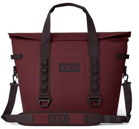 YETI Hopper M30 Portable Soft Cooler with MagShield Access, Wild Vine Red