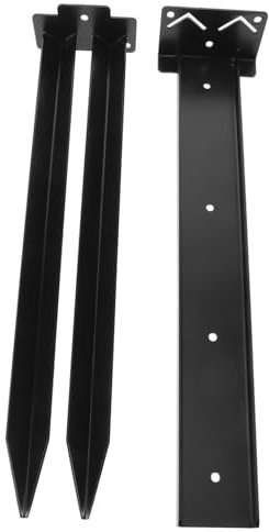 Milisten Poste De Poste De Anclaje De Metal Ancla Estaca De Tierra Accesorios para Postes De Estaca De Reparación De Postes De Estaca De Tierra para Reparar Reparación De