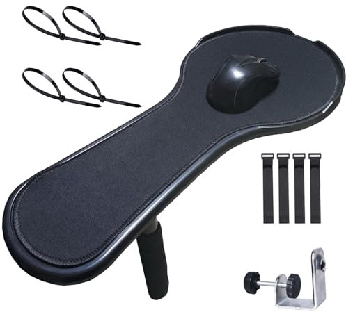 XINGLIDA Accoudoir de tapis de souris pour chaise de bureau Plateforme de table Support ergonomique et barrière sécurisée Plate-forme d'extension de souris