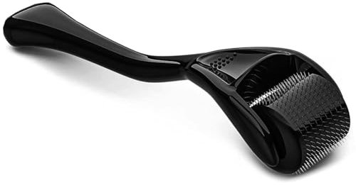 Beard Roller 0.5 mm, Derma-Roller for Face, Body and Scalp - Microneedling Roller for Men and Women with 540 Titanium Microneedles - Beard Roller for Hair & Beard