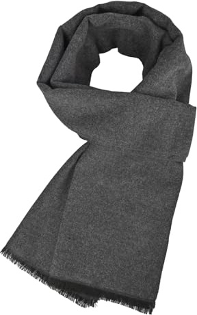 SGQTZDZQ Mens Scarf Winter, Autumn Winter Warm Soft Scarf for Men, Knitted Men's Scarves for Skiing Hiking Daily Wear & Gifting (Gray)
