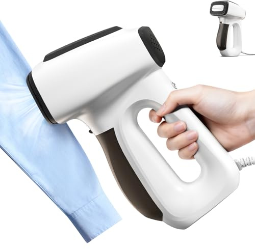 BOCT 3500Pa Vacuum Steamer for Clothes - 2 in 1 Portable Suction Handheld Vacuum Iron,30s Rapid Preheating,Auto-off,Light Steamer for Travel/Home