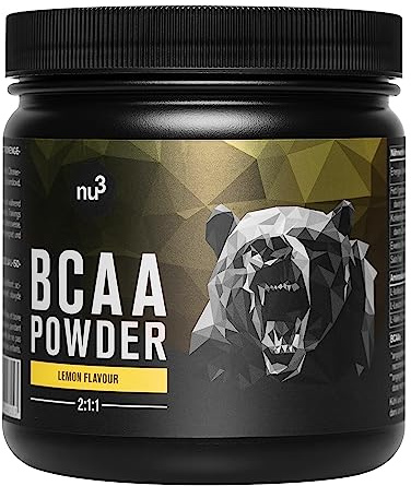 nu3 BCAA Vegan en poudre 400g Citron - Acides aminés complexes & essentiels - idéal pour l'effort sportif – Musculation et récupération – 9,8g de BCAA par portion - Alternative aux BCAA en comprimés