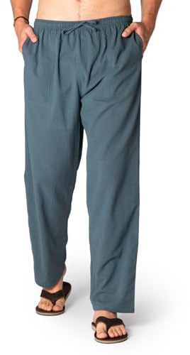 PANASIAM 'K' - Trousers in Petrol Blue, L