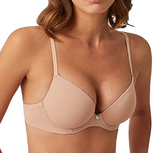 YSABEL MORA - Sujetador Doble Push-up Nude, Realce Máximo para Cualquier Ocasión, Diseño Mediterráneo Hecho en Valencia, Materiales Adaptables y Sostenibles, Confort Diario.