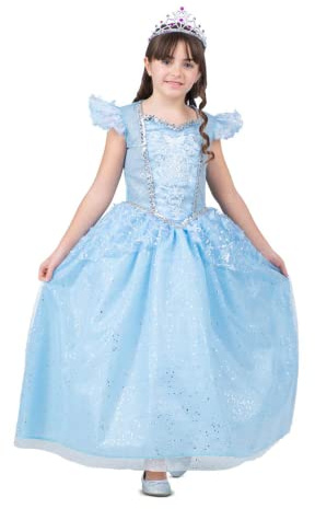 VIVING Disfraz Princesa Zapato De Cristal 10-12 Y (Vestido, guantes y enaguas)