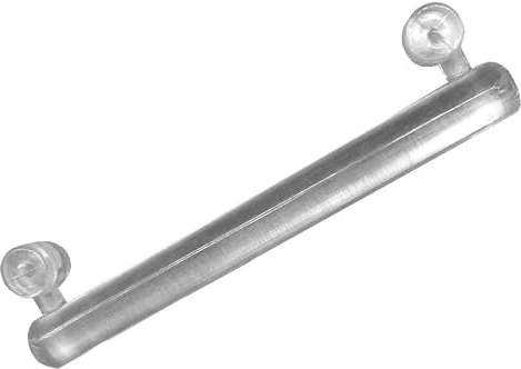 HOME WOHNIDEEN Schlaufengleiter transparent 8 cm, 8 STK, Farbe:TRANSPAR./Blister, Größe:80 x 80 cm, Anzahl:8er Pack