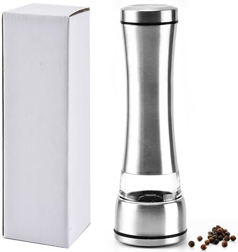 Macinapepe in acciaio inossidabile Macinino erbe Macinino spezie Frantoio manuale per condimento
