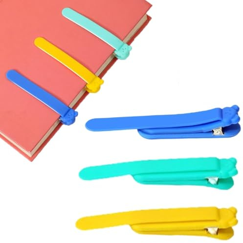 JRYXDS Lot De 3 Marque-Page Automatique Marque-Pages Innovants En Silicone Marque-Page Intelligent En Silicone Pour Enfants, Femmes, Hommes Et Amateurs De Lecture