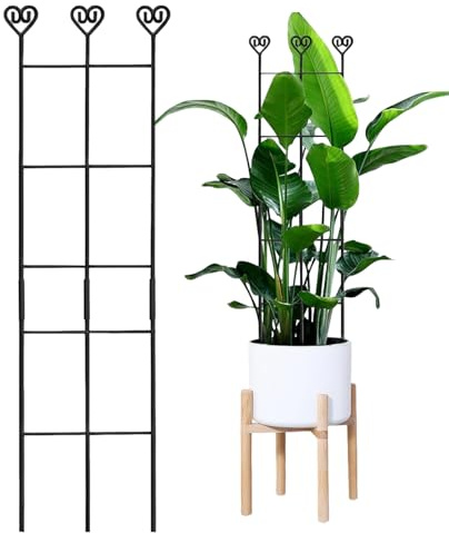 Tutor per piante da interno | Pali in metallo antiruggine per tutor - reticolo da giardino 83 x 20 cm per piante da arrampicata | per pothos, edera, clematide, filodendro, giardino, balcone ed esterno