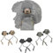 Tactical Helmet ARC Rail Adapter Aufhängung Kopfhörerhalterung Jagd Ohrenschützer Links- und Rechtsaufsätze Für Die Unterstützung Von Headsets,TAN