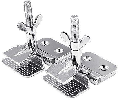 ZOYOSI Lot de 2 colliers de serrage pour cadre de sérigraphie en forme de papillon plaqué chrome