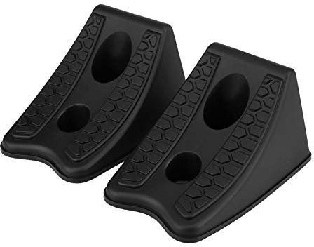 Auto Rad Unterlegkeil, Hochleistungs Gummi Rad Unterlegkeile für Autos Kofferraum RV Traier, rutschfeste Basis 2er Pack