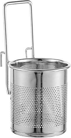 Lurrose Stainless Steel Hotpot Basket with Hook Fine Mesh Strainer for Hot-Pot 6.5 Inch Easy-Clean Hanging Basket Ideal for Home and Restaurant Use