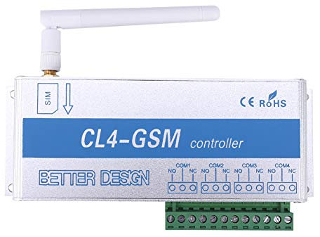 EVTSCAN Wireless-Fernbedienung GSM-SMS-Anrufsteuerung Haussicherheitssystem CL4-GSM(EU-Stecker)