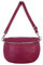 OBC Made in Italy Damen Leder Tasche Gürteltasche Crossbody Hüfttasche Bauchtasche Umhängetasche Cross-Over Bodybag Schultertasche Handytasche (Bordo)