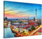 PICANOVA – Premium Leinwanddruck – Leinwandbild Berlin Panorama 80x60cm – Kunstdruck Auf 2cm Holz-Keilrahmen Für Schlaf- Und Wohnzimmer – Kollektion Deutschland