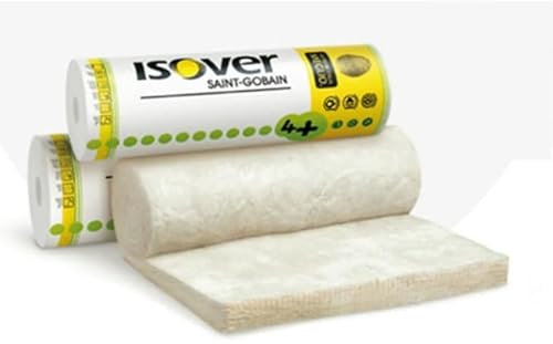 ITALFROM Panneau roulé en laine de verre (95 mm) pour isolation thermique/acoustique - 9 m² - 2 rouleaux de 0,6 x 7,5 m