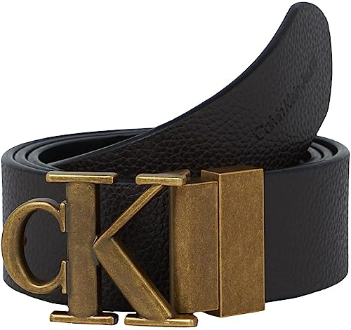 Calvin Klein Set Regalo Uomo Gifting Mono Cintura reversibile, Marrone (Black/Bitter Brown), 135