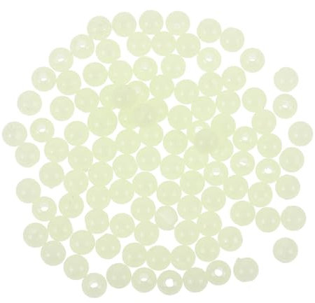 Milisten 200stücke Nachtleuchtende Angelperlen Für Süß Und Salzwasser Praktische Lure Beads Für Nachtangeln Für Forellen Und Barschangeln